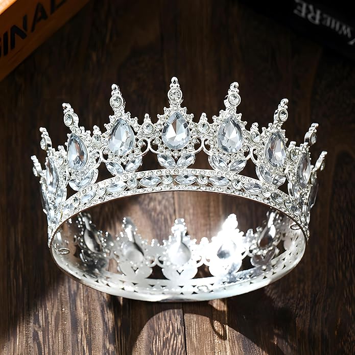 Crown Tiara for Women Queen Crown Rhinestone Wedding Crowns Birthday Tiara Women's Hair Accessories Costume Party Halloween Decor Prom Gifts