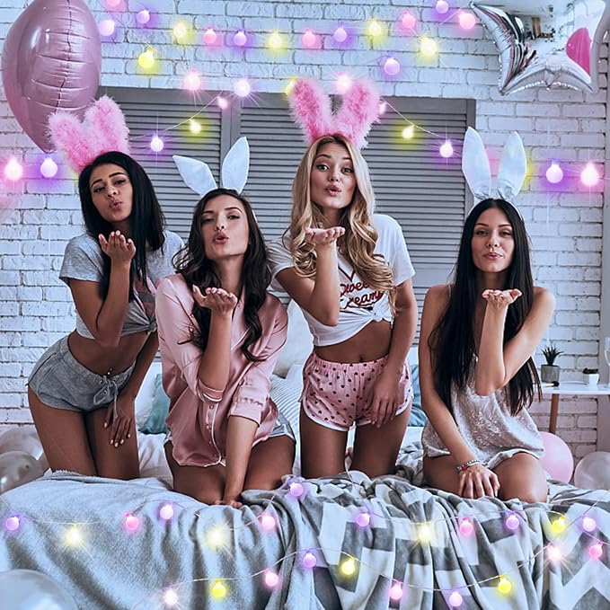 suddus Globe String Lights Outdoor Waterproof, 100 Led Colorful Globe Lights with Remote, Battery Powered String Lights for Backyard, Patio, Garden, Party, Christmas, Bedroom, Multicolor