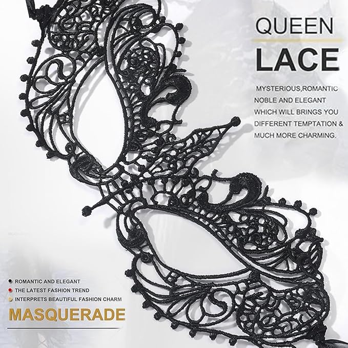 MYMENU Masquerade Masks for Women Couple Men Venetian Mask Halloween Carnival Mask for Party Prom Costume