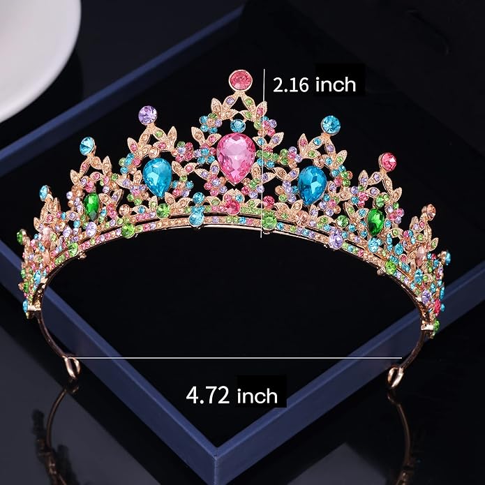 Kamirola - Queen Crown and Tiaras Princess Crown for Women and Girls Crystal Headbands for Bridal, Princess for Wedding and Party（01）