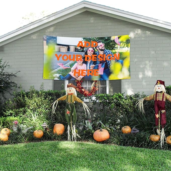 Custom Banners And Signs Customize With Photo Logo Text Personalized Banner For Parties Business Birthday Graduation Indoor Outdoor 35 X 70 Inch