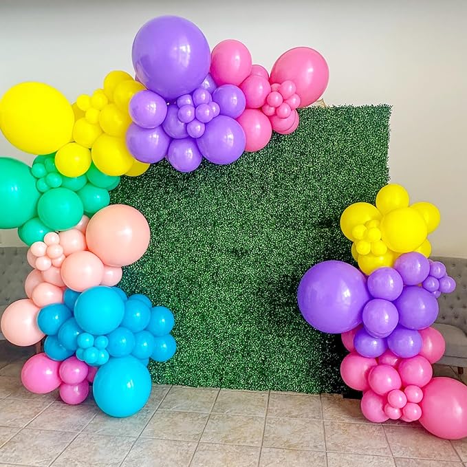 90pack Purple Balloons Different Size 18/12/10/5 Inch Purple Balloon Garland Arch Kit for Halloween, Graduation, Wedding, Birthday, Baby Shower, Anniversary Party Decorations