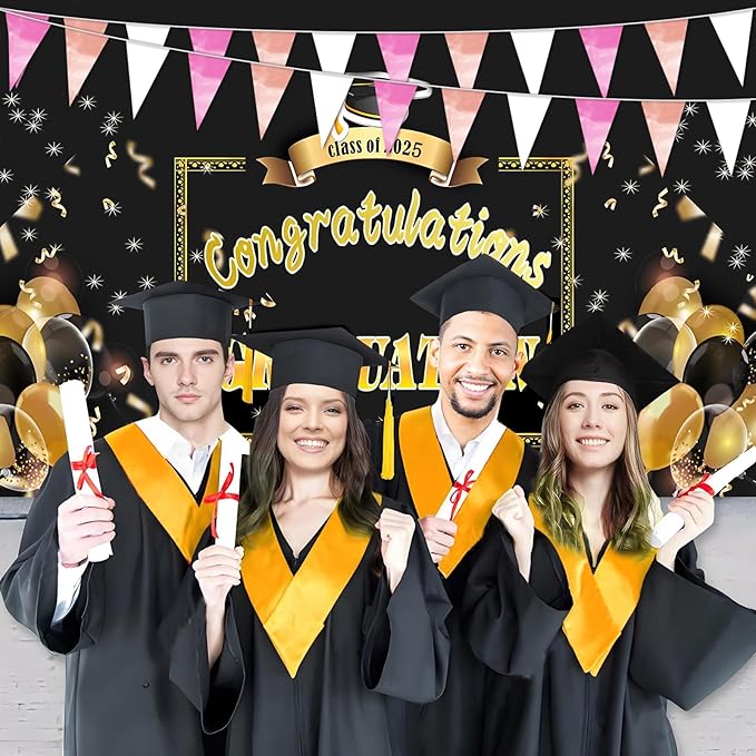 130FT Rose-Gold Pink Glitter Triangle Pennant Banner Flag Metallic Bunting Fabric Garland for Christmas Graduation Wedding Engagement Anniversary Bachelorette Bridal Shower Valentine's Party Decor