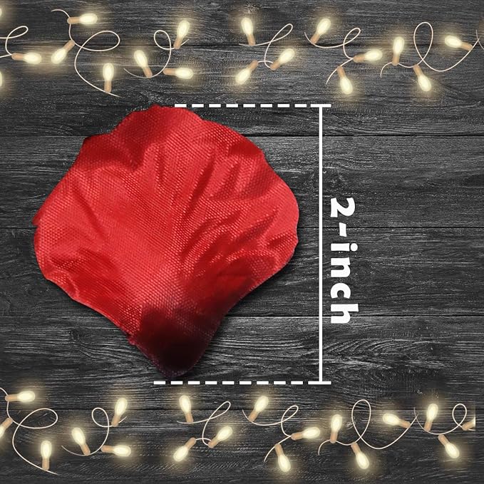 4500 Pack Dark Red Rose Petals,Artificial Roses Flower Petals for Romantic Night,Valentine's Day and Weddings