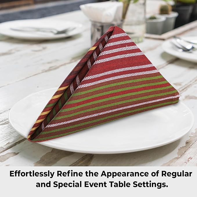 Urban Villa Cloth Napkins Harvest Prints Dinner Napkins Set of 12 20X20 100% Cotton Absorbent Washable Durable Reusable Cloth Napkins Ideal for Farmhouse Party Thanksgiving Harvest Fall Dinner Napkins