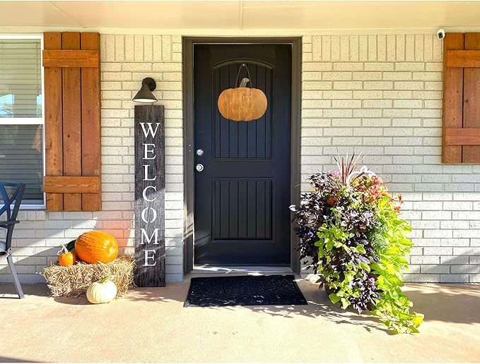 BARNWOODUSA Rustic Farmhouse Wood Pumpkin Fall Harvest Wall Décor for Autumn, Thanksgiving, Halloween, DIY Décor Orange 18 inch Pumpkin Reclaimed and Recycled Wood