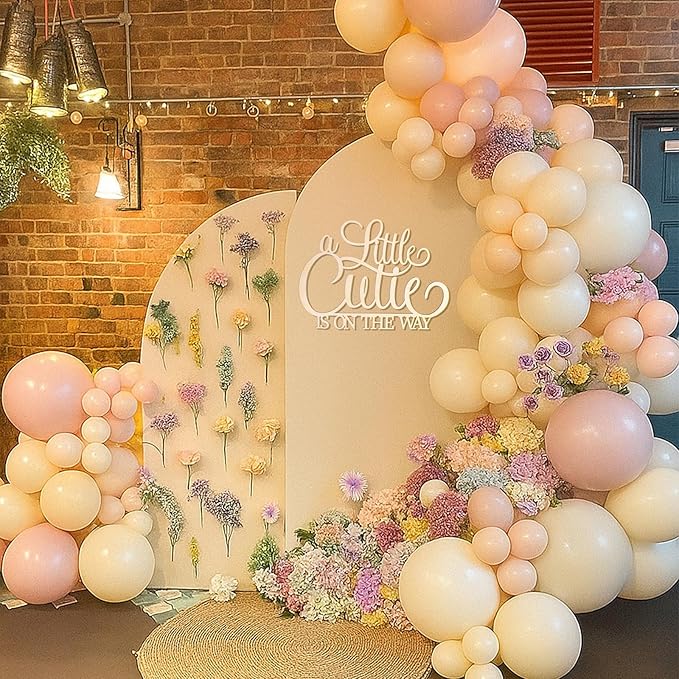 Little Cutie Wooden Sign - cc Unfinished Wood Sign Decorations for Baby Showers, Gender Reveals & Party Photo Props (Little Cutie Wooden Sign)
