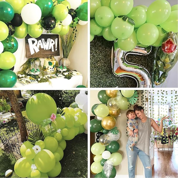 PartyWoo Lime Green Balloons 100 pcs Different Sizes of 36 18 12 10 5 Inch Neon Yellowish Light Green Latex Balloon Arch Kit Garland for Graduation Halloween Summer Birthday Party Decorations Green-Y6