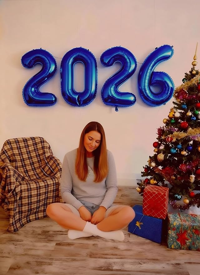 2026 number balloon midnight blue