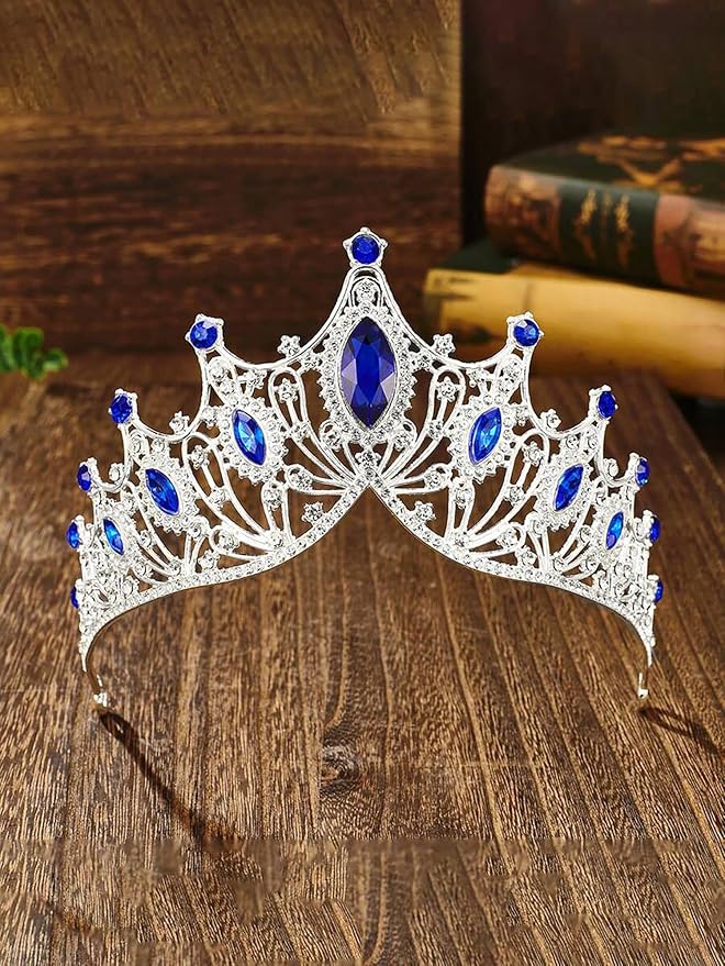 Tiaras Headbands Crown for Women and Girls, Princess Rhinestone Crown for Bridal, Crystal Queen Tiara Head Band Hair Accessories for Prom Wedding and Party