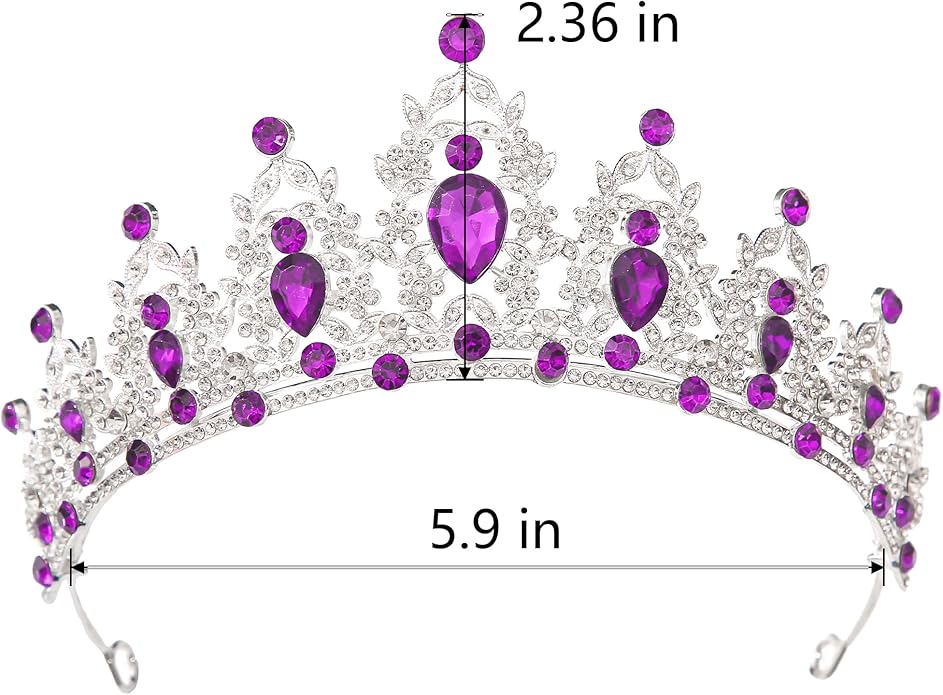 Kamirola - Queen Crown and Tiaras Princess Crown for Women and Girls Crystal Headbands for Bridal, Princess for Wedding and Party（01）