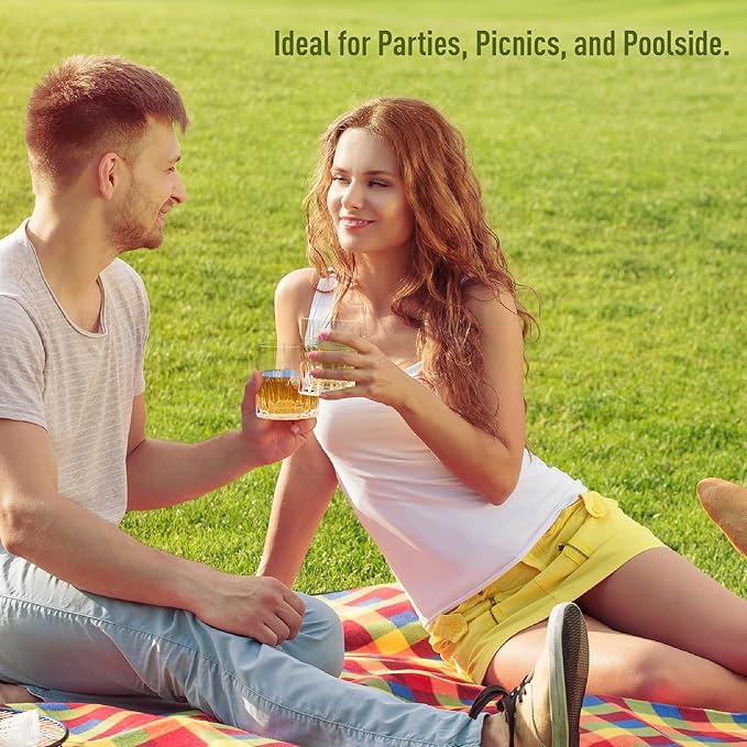 asobu Unbreakable Drinking Glass, Premium LSR Clear Whiskey Glass, Bourbon Rocks Glass, Whiskey Glass, Perfect Outdoor Drinkware, Ideal Gift Ideas for Men, Unique Patented Design