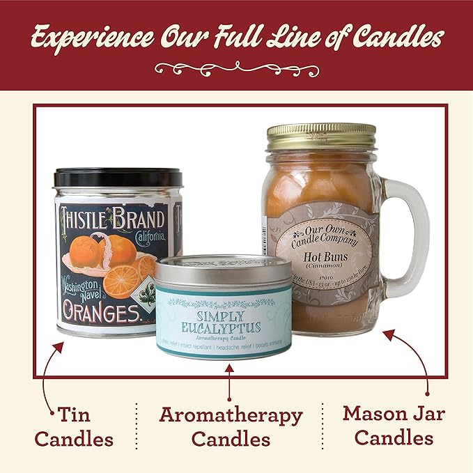Our Own Candle Company Black Raspberry Vanilla Scented Mason Jar Candle, 100 Hour Burn Time, 13 Ounces