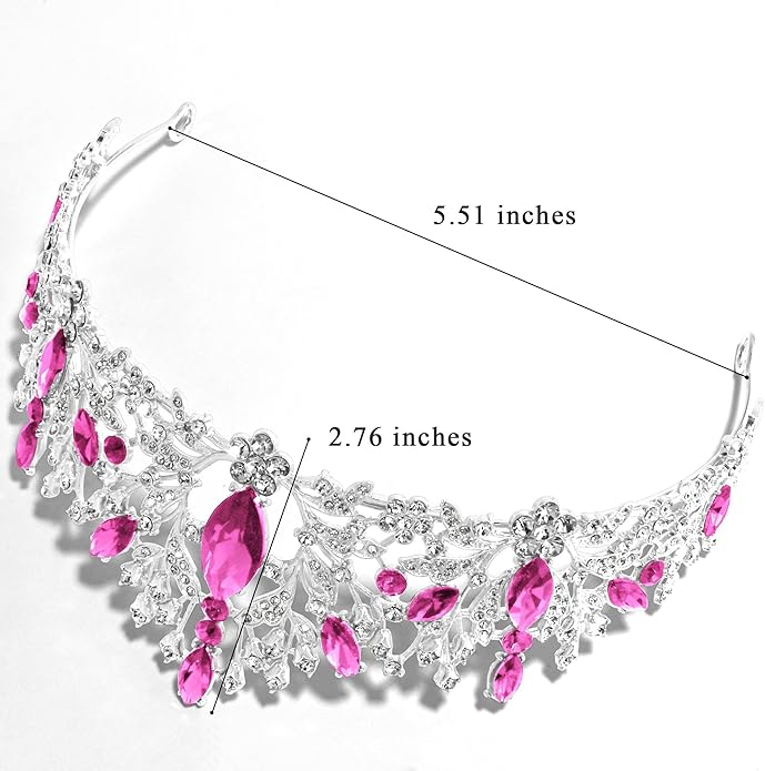 TAROSE Crowns for Women and Girls, Queen Crystal Gold Silver Tiaras with White Rhinestone and Combs, Goddess Crown for Wedding Bride Birthday Princess Bridal Shower Hair Accessories for Women