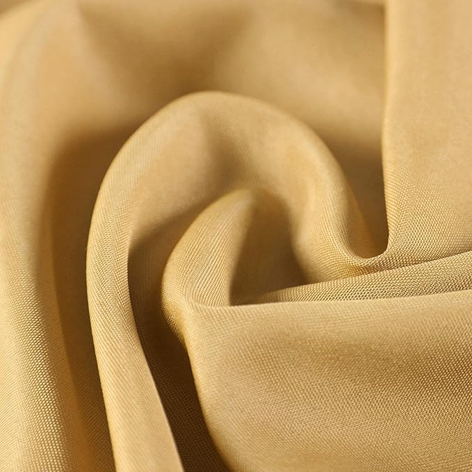Cloth Napkins 20x20 inch Washable Polyester Dinner Napkins Soft Table Napkins for Wedding Party Dining Banquet(Gold,100PCS)