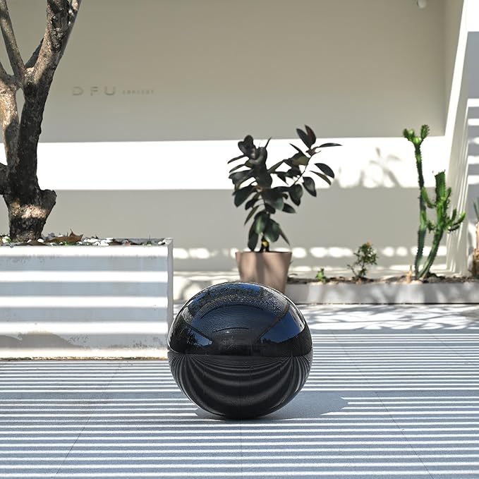 Yescom 20" Inflatable Mirror Ball Giant Reusable Hanging Large Disco Balloon Decoration for Party Wedding Event Concerts Stage Decor Black