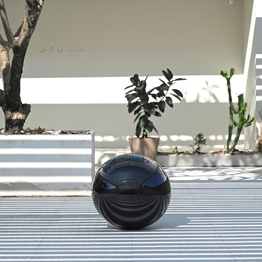 Yescom 20" Inflatable Mirror Ball Giant Reusable Hanging Large Disco Balloon Decoration for Party Wedding Event Concerts Stage Decor Black