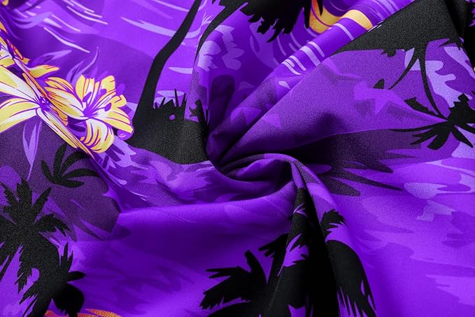 Cromoncent Matching Hawaiian Outfits for Family, Dad and Son Matching Luau Beach Tropical Shirts Mommy Daughter Tropical Sets