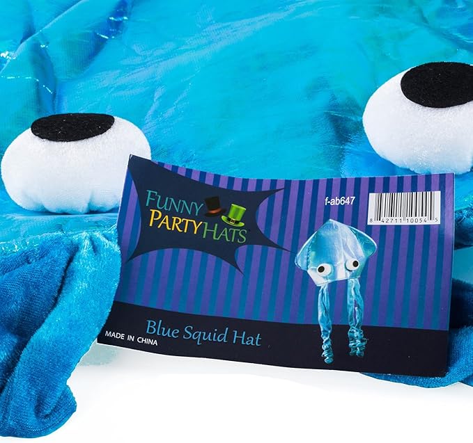 Funny Party Hats Squid Hat - Funny Fun and Crazy Hats in Many Styles