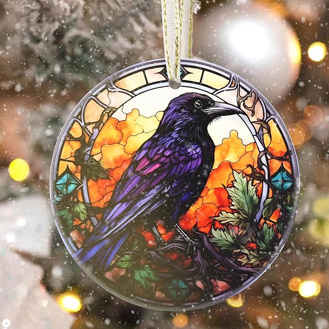 Touber Christmas Ornaments - Tree Decorations for Home - Holiday Present - Gifts Idea - Wise Crow