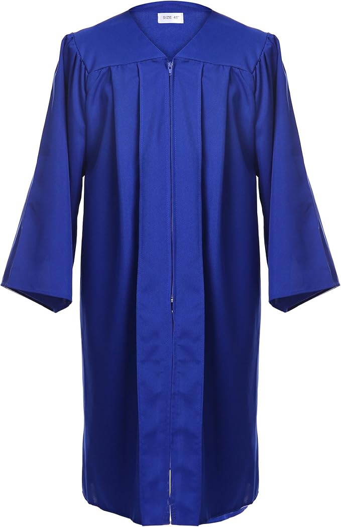 Unisex Adult Matte Graduation Cap and Gown Tassel Set