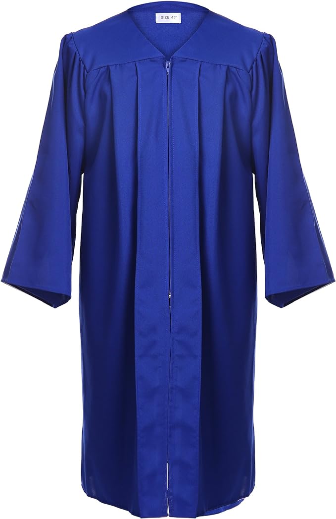 Unisex Adult Matte Graduation Cap and Gown Tassel Set