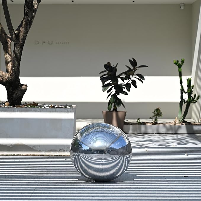 Yescom 20" Inflatable Mirror Ball Giant Reusable Hanging Large Disco Balloon Decoration for Party Wedding Event Concerts Stage Decor Silver