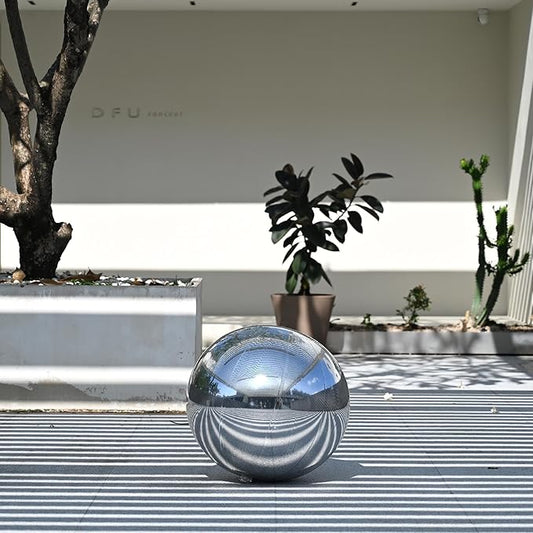 Yescom 20" Inflatable Mirror Ball Giant Reusable Hanging Large Disco Balloon Decoration for Party Wedding Event Concerts Stage Decor Silver