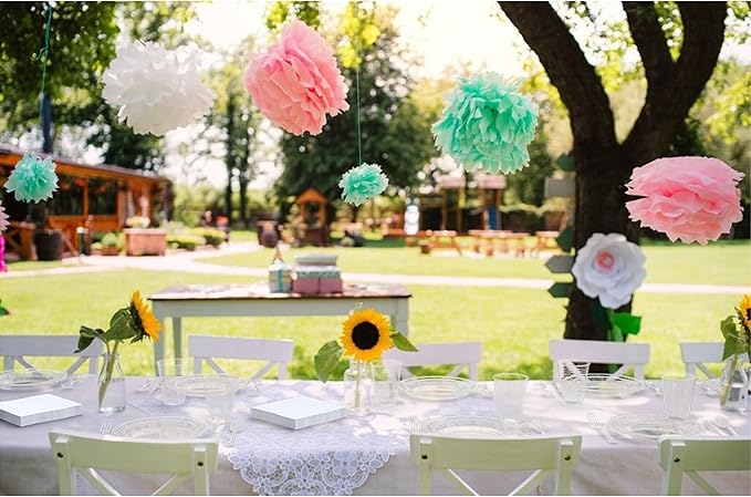 Party Solids 350 Pieces Clear Plastic Plates For Party, Clear Disposable Plates Set, 50 Of Each 9" Dinner Plate Set, 7" Dessert Plate, Cups, Napkins & Cutlery Plastic Dinnerware