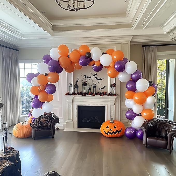Orange Balloons, 60 PCS Orange Balloons 12 Inch Latex Balloon for Birthday Party Decoration, Wedding, Baby Shower, Anniversary, Summer Party Decoration and Balloon Garland