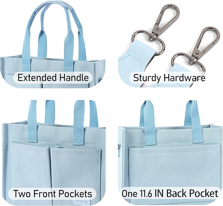 Canvas Tote Bag for Women, Large Laptop Travel Tote Handbag Totes with Crossbody Shoulder Teachers Reusable Grocery Bags