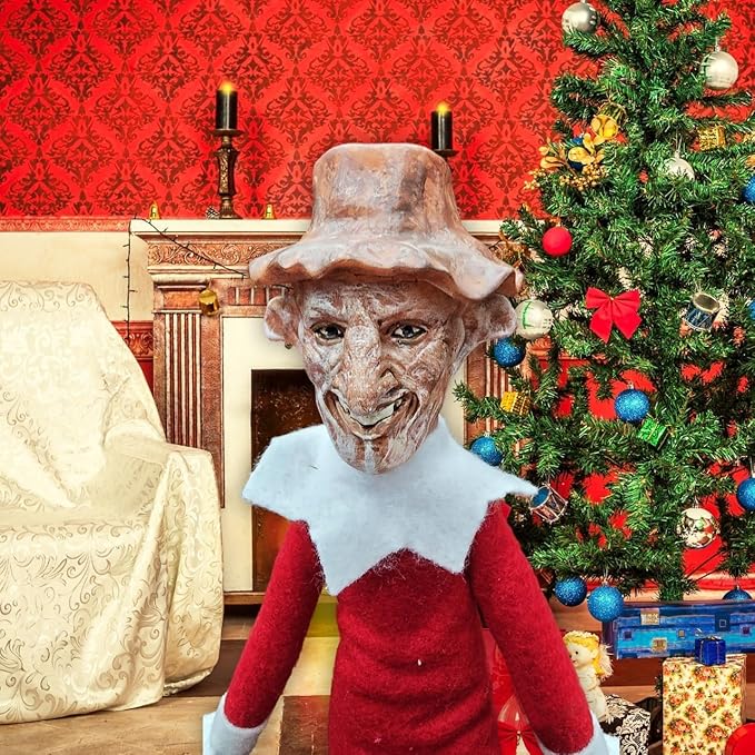 Creepy Goblin Elf Decoration 35cm – Handmade Horror-Inspired Ornament for Christmas, Halloween & Holiday Party Décor – Spooky Collectible with Sinister Expression