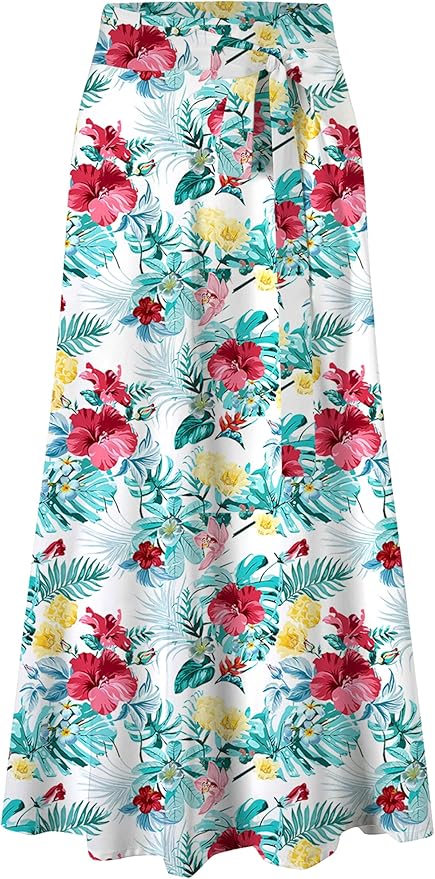 Cromoncent Matching Hawaiian Outfits for Family, Dad and Son Matching Luau Beach Tropical Shirts Mommy Daughter Tropical Sets
