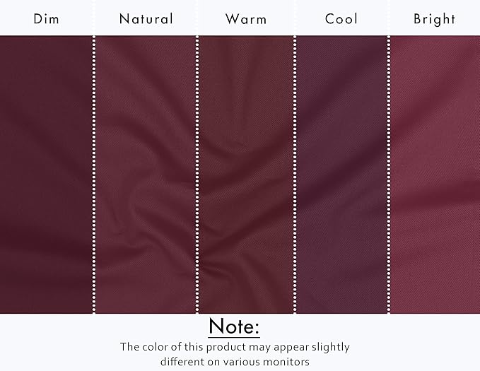 Ruvanti Cloth Napkins Set of 6, 18x18 Inches Napkins Cloth Washable, Soft, Durable, Absorbent, Cotton Blend. Table Dinner Napkins Cloth for Hotel, Weddings, Dinner, Christmas Parties - Burgundy