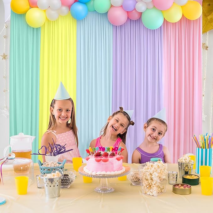 Unicorn Backdrop Pastel Rainbow Backdrop for Girls Birthday Baby Shower Unicorn Theme Party Decorations 10×10ft