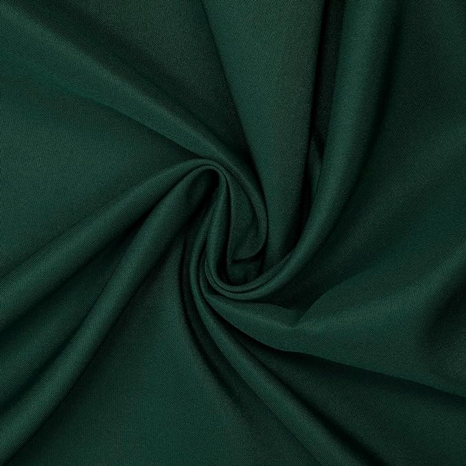 Gee Di Moda Fitted Tablecloth - 48 x 30 Inch Hunter Green Fitted Table Cloth for 4 Foot Rectangle Table - Heavy Duty Washable Fabric - for 4 Ft Buffet Table Holiday Party Dinner Wedding & Trade Show