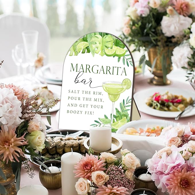 Margarita Station Bar Sign, Cocktail Bar Sign for Bachelorette, Bridal Shower Table Signs, Cocktail Drinking Station Welcome Board, Margarita Drink Board for Bachelor Party, Bridal Party Decor Sign