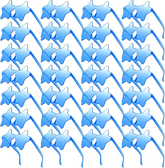 Morcheiong 10/20/30/40 Pack Star Sunglasses Colorful Rimless Sunglasses, Cool Pool Wedding Party Favor Pentagram Glasses
