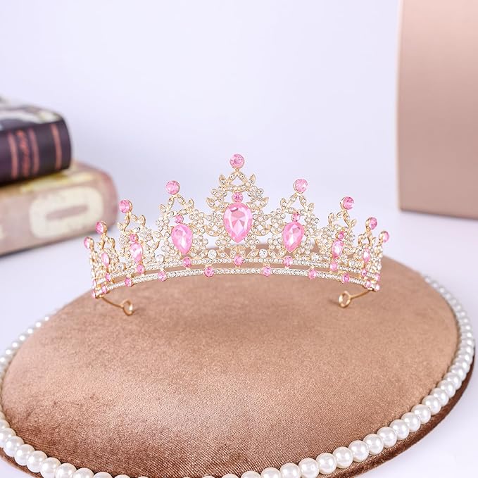 Princess Tiara and Crown for Women Wedding Tiaras for Bridal girls Tiaras and Crystal Crowns Rhinestone Headband Metal Hair Accessories for Costume Birthday Party Prom Gifts