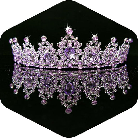 Kamirola - Queen Crown and Tiaras Princess Crown for Women and Girls Crystal Headbands for Bridal, Princess for Wedding and Party（01）