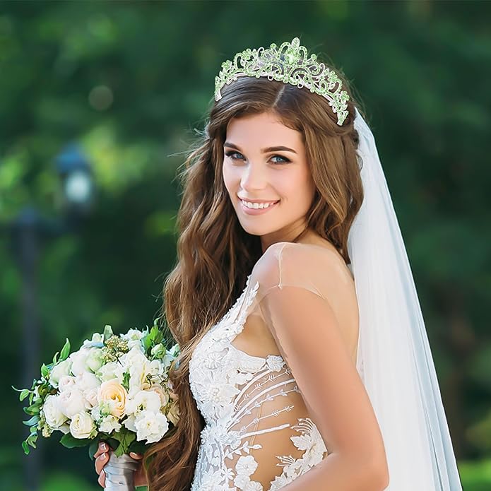 TAROSE Crowns for Women and Girls, Queen Crystal Gold Silver Tiaras with White Rhinestone and Combs, Goddess Crown for Wedding Bride Birthday Princess Bridal Shower Hair Accessories for Women