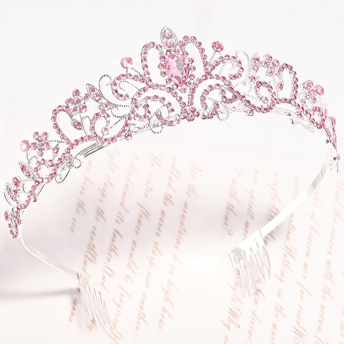 TAROSE Crowns for Women and Girls, Queen Crystal Gold Silver Tiaras with White Rhinestone and Combs, Goddess Crown for Wedding Bride Birthday Princess Bridal Shower Hair Accessories for Women