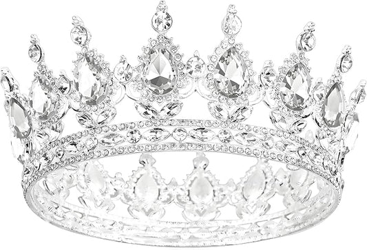 Crown Tiara for Women Queen Crown Rhinestone Wedding Crowns Birthday Tiara Women's Hair Accessories Costume Party Halloween Decor Prom Gifts