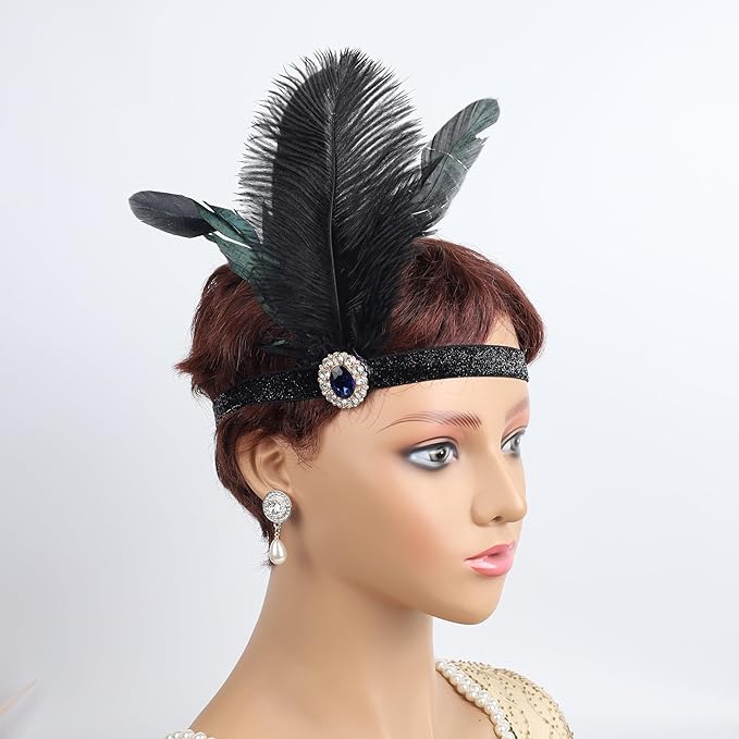 1920s Flapper Accessories Sets Roaring 20s Gatsby Costume Accessories Set for Women