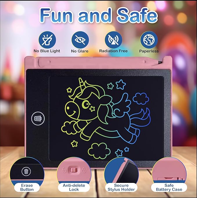 Party Favor Mini LCD Writing Tablet for Kids, 24 Pack – 4.5 Inch Mini Drawing Board. Fun and Educational for Kids That Sketch and Doodle. Perfect Goodie Bag and Gift Bag Filler, School Prize Or Gift