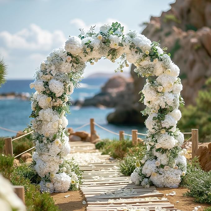 10PCS Faux Hydrangea Flower Hydrangea Artificial Flowers Hydrangea Bouquet Faux Flower Table Centerpieces for Home Wedding Bridal Bouquet Office Party DIY Floral Decor