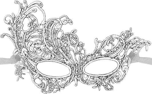 Exlinonline Lace Masquerade Mask Elastic,Fit for Adult,Soft Gentle Material,Specially For Costume,Thememed Party