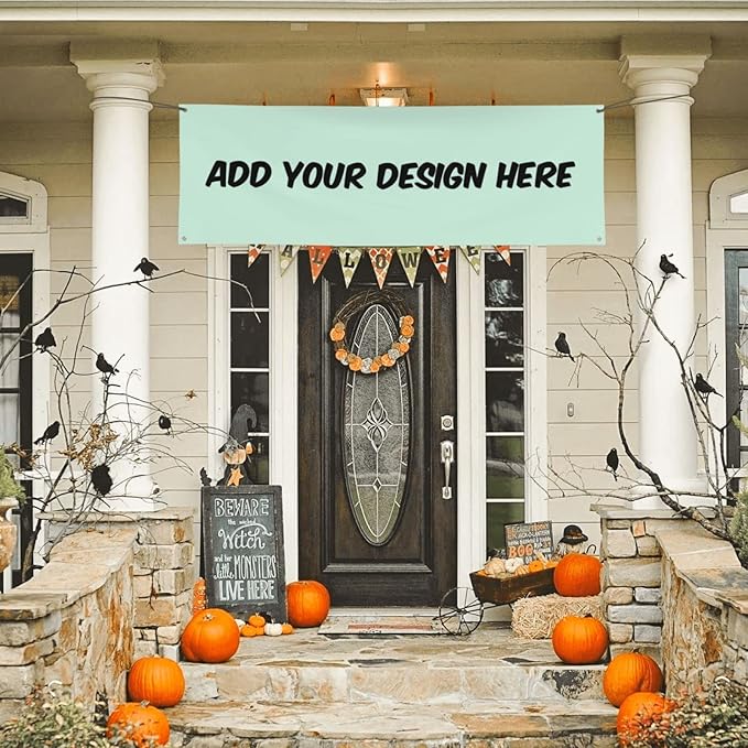 Custom Banners And Signs Customize With Photo Logo Text Personalized Banner For Parties Business Birthday Graduation Indoor Outdoor 24 X 71 Inch