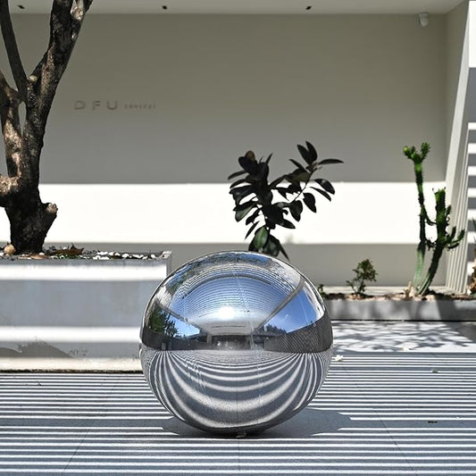 Yescom 32" Inflatable Mirror Ball Giant Reusable Hanging Large Disco Balloon Decoration for Party Wedding Event Concerts Stage Decor Silver