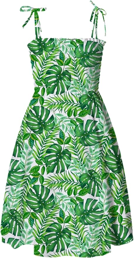 Cromoncent Matching Hawaiian Outfits for Family, Dad and Son Matching Luau Beach Tropical Shirts Mommy Daughter Tropical Sets